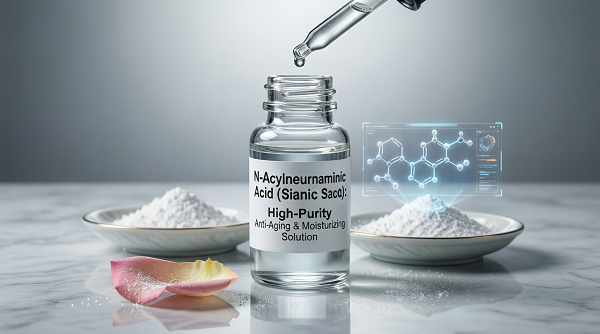 Acido N-acetilneuraminico (acido sialico): soluzione anti-et&agrave; e idratante ad elevata purezza